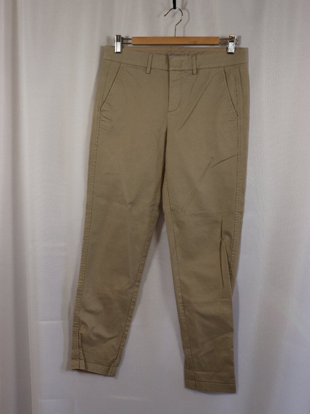 Vince Women’s Tan Slacks – Size 4 – Tailored Designer Trousers